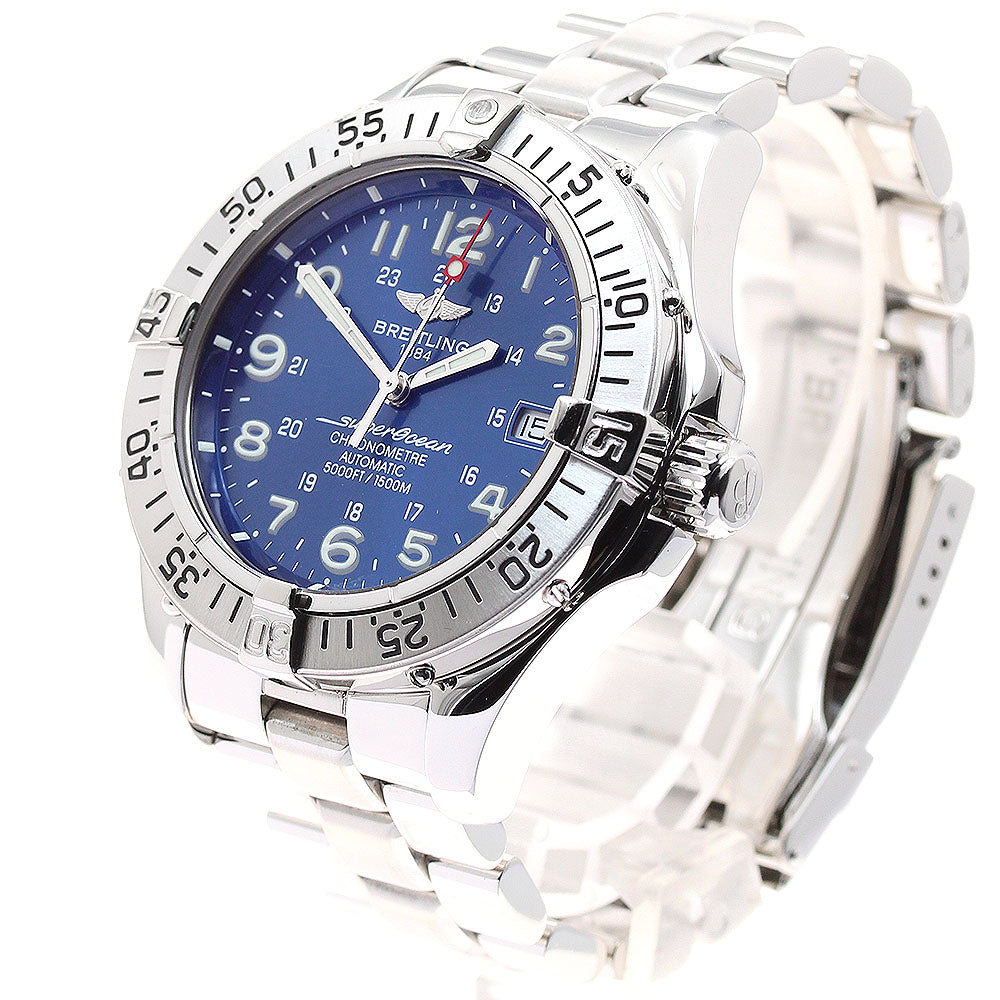 BREITLING Super Ocean A17360 Date Blue Dial Automatic Men's Watch_912090