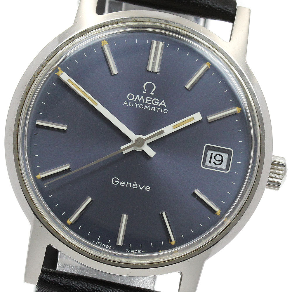 OMEGA Geneve 166.0163 Date Cal.1012 Navy Dial Automatic Men's Watch_912098
