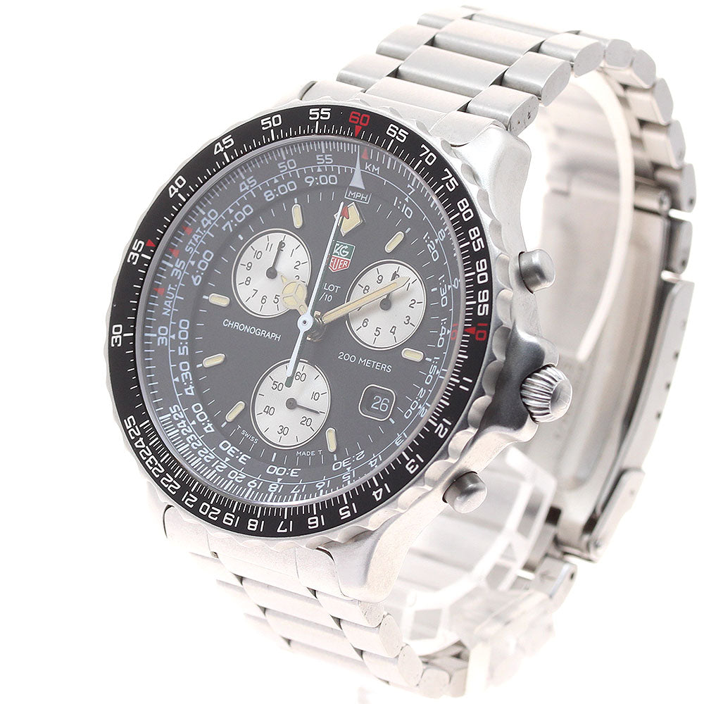 TAG HEUER pilot 530.306 Chronograph Date black Dial Quartz Men's Watch_912107