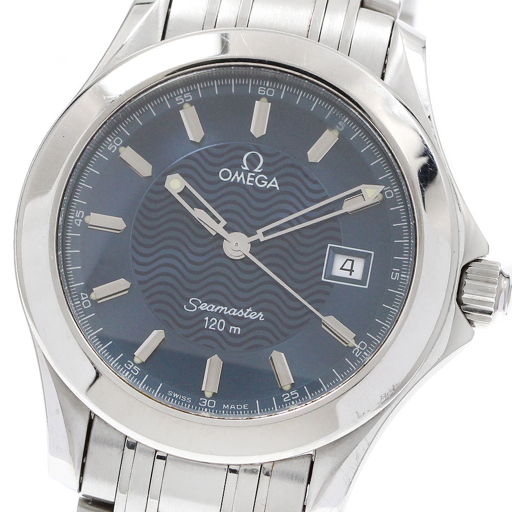 OMEGA Seamaster120 2511.81 Date Navy Dial Quartz Men's Watch_912115