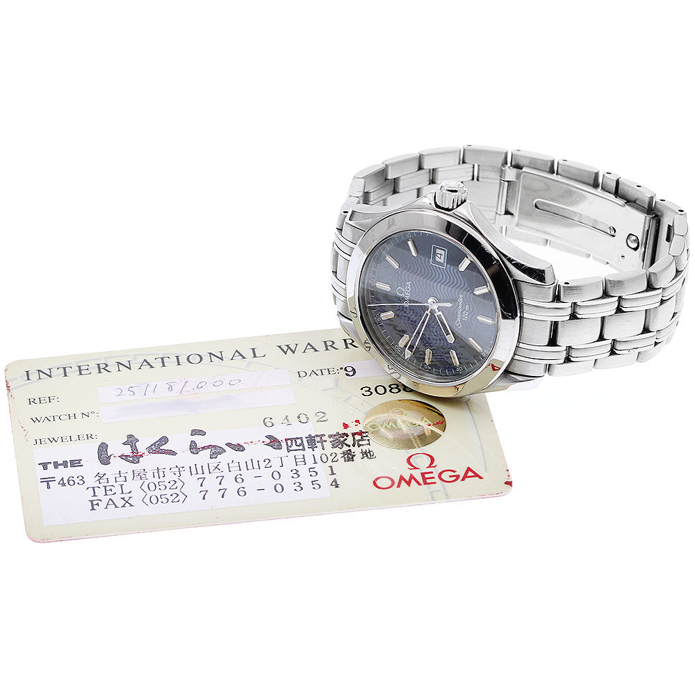 OMEGA Seamaster120 2511.81 Date Navy Dial Quartz Men's Watch_912115