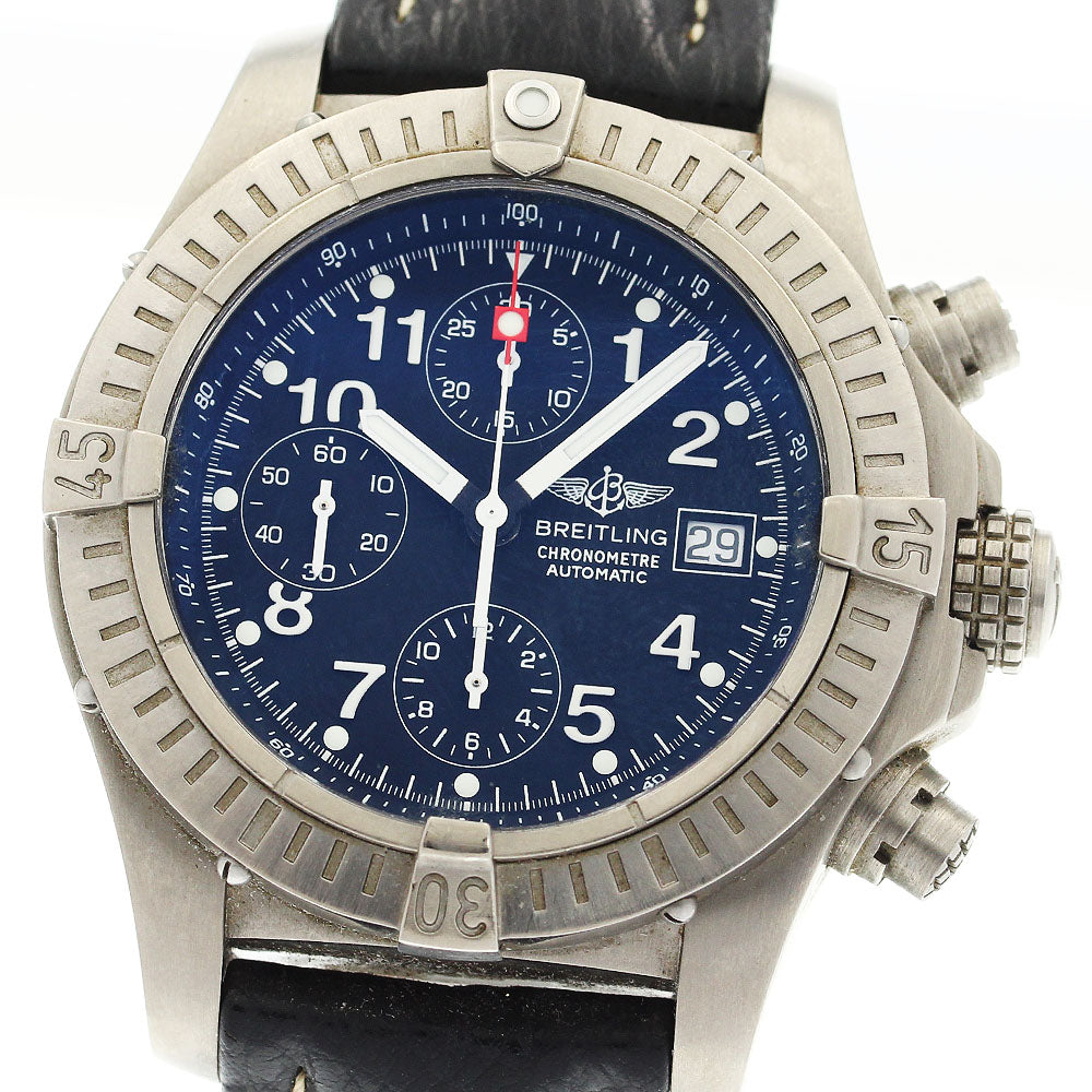 BREITLING Chrono Avenger E13360 Date Chronograph black Dial Automatic Men's Watch_912128