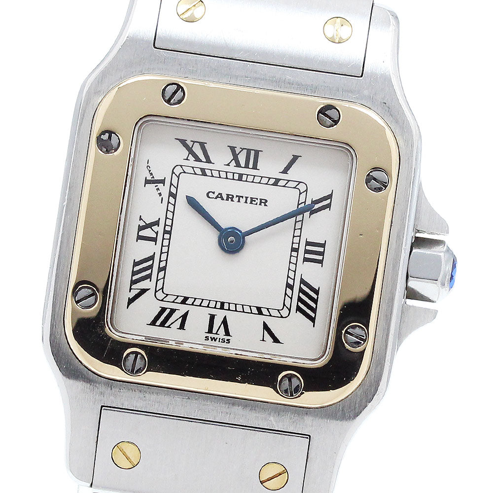 CARTIER Santos GalbeeSM W20012C4 Guanyin Buckle beige Dial Quartz Ladies_912137