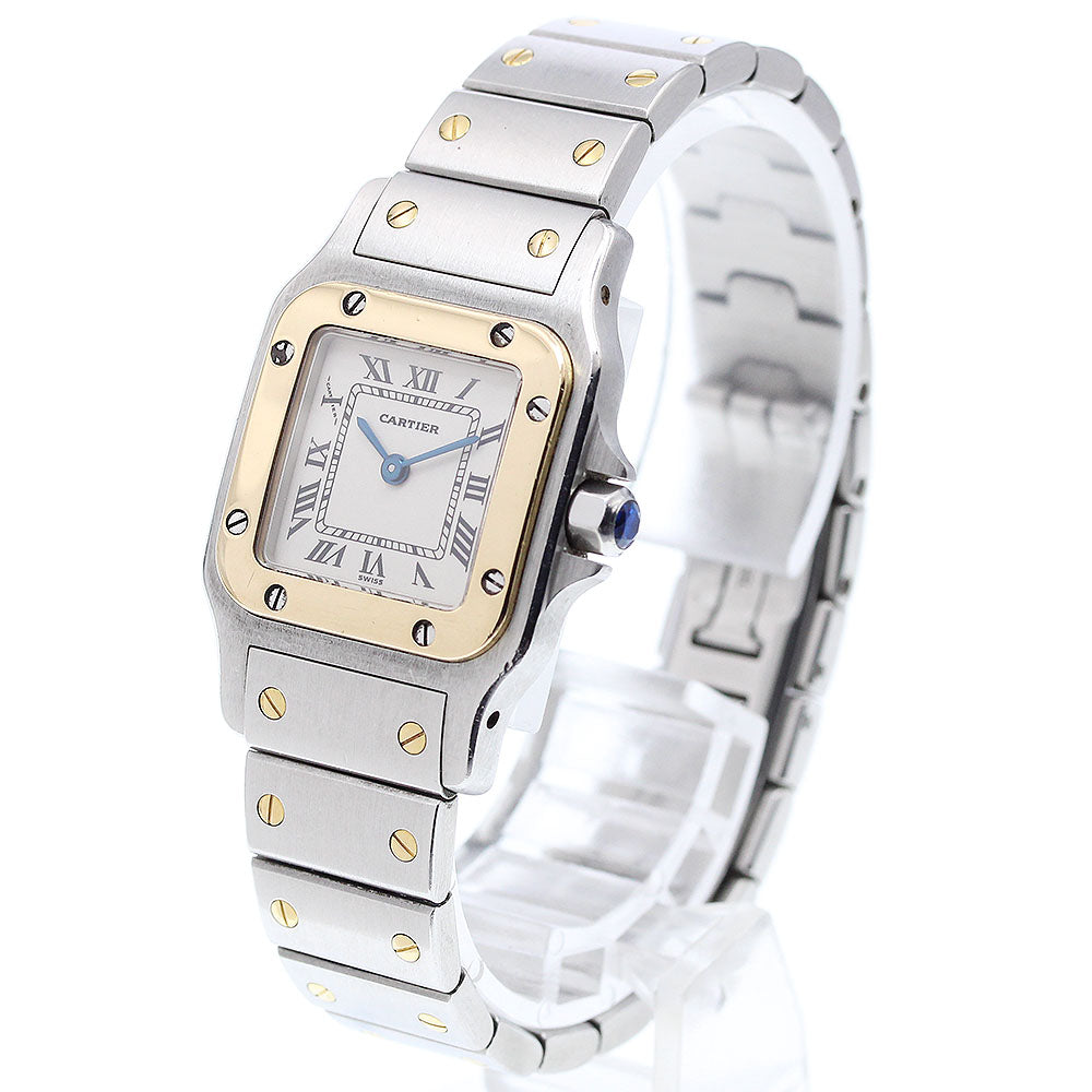 CARTIER Santos GalbeeSM W20012C4 Guanyin Buckle beige Dial Quartz Ladies_912137