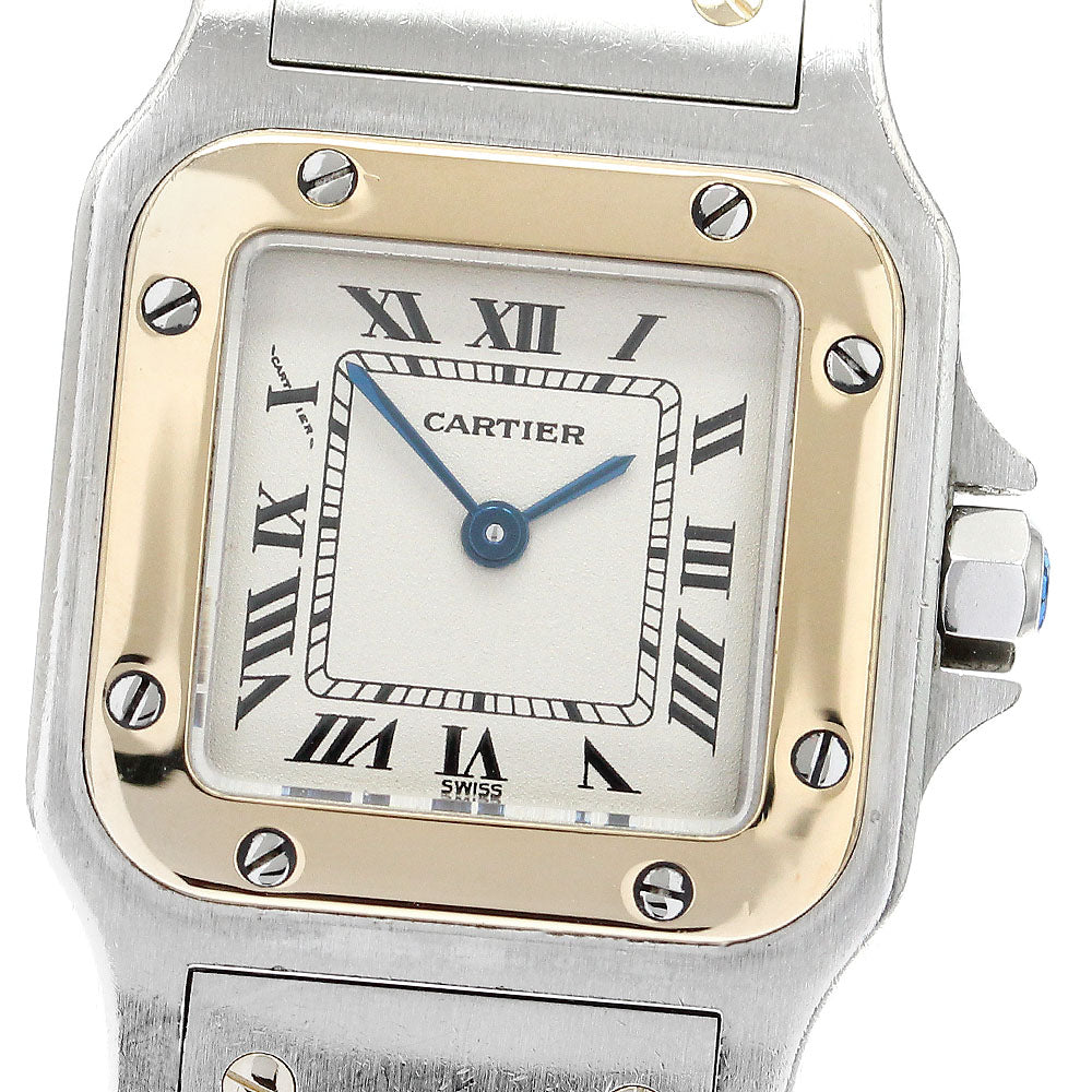 CARTIER Santos GalbeeSM W20012C4 beige Dial Quartz Ladies Watch_912147