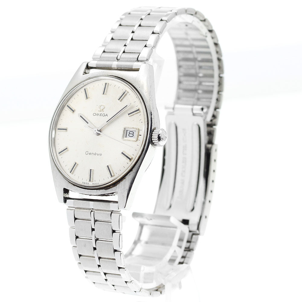 OMEGA Geneve 136.041 Date cal.613 Silver Dial Hand Winding Men's Watch_912149