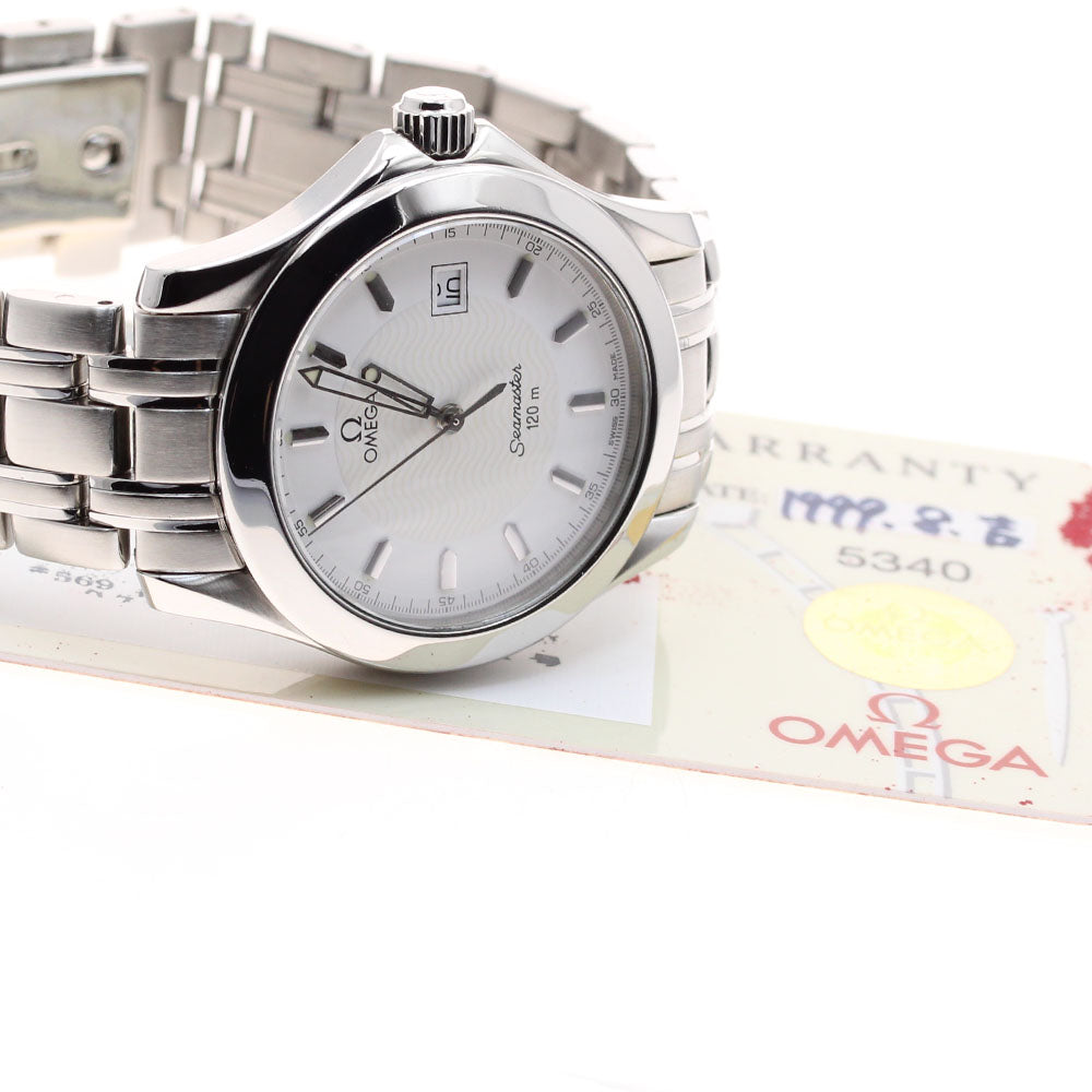 OMEGA Seamaster120 2511.21 Date white Dial Quartz Men's Watch_912165