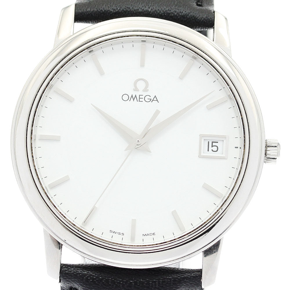 OMEGA De Ville Prestige 4810.21.01 Date white Dial Quartz Men's Watch_912180