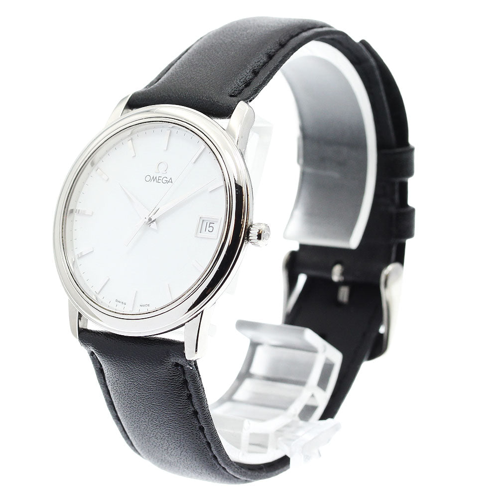 OMEGA De Ville Prestige 4810.21.01 Date white Dial Quartz Men's Watch_912180