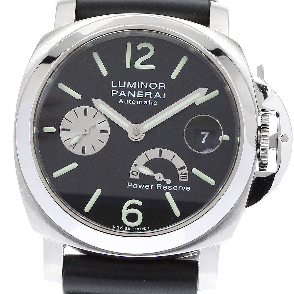 PANERAI Luminor PAM00125 Date power reserve black Dial Automatic Men's_912213