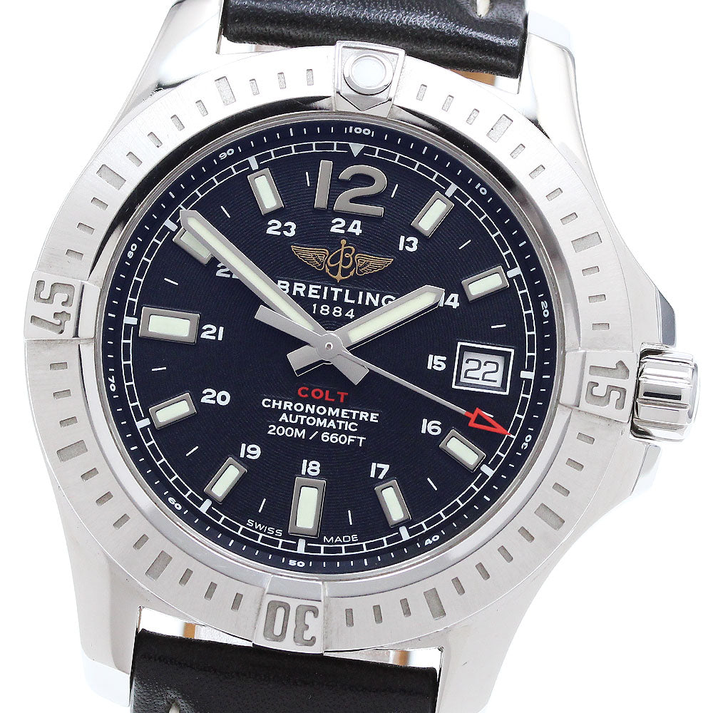 BREITLING Colt A17313 Date chronometer black Dial Automatic Men's Watch_912214