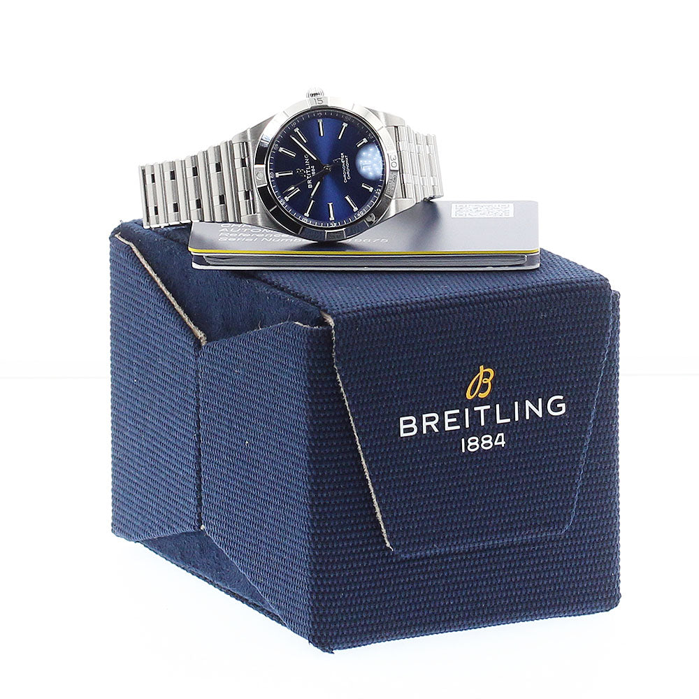 BREITLING Chronomat automatic 36 A10380 Navy Dial Automatic Ladies Watch_912227