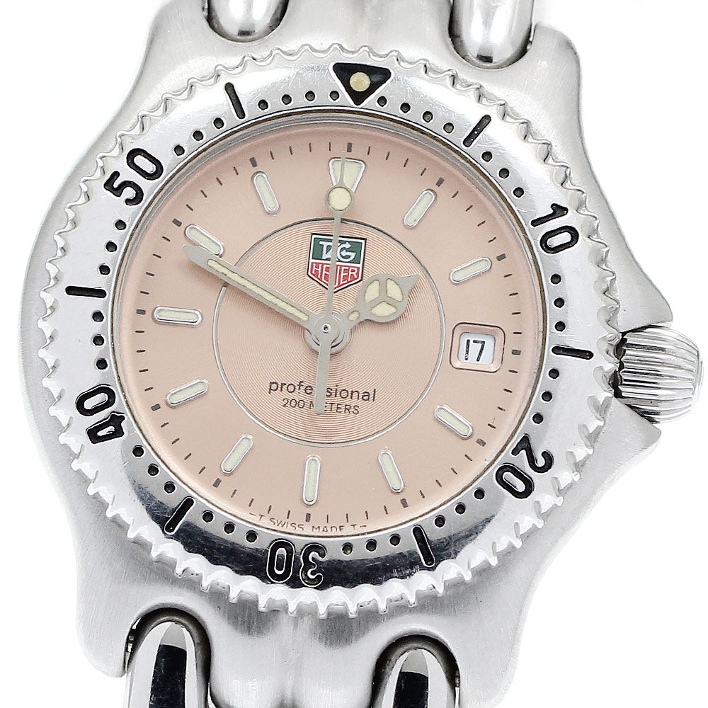 TAG HEUER S/el WG131D Date pink Dial Quartz Ladies Watch_912247