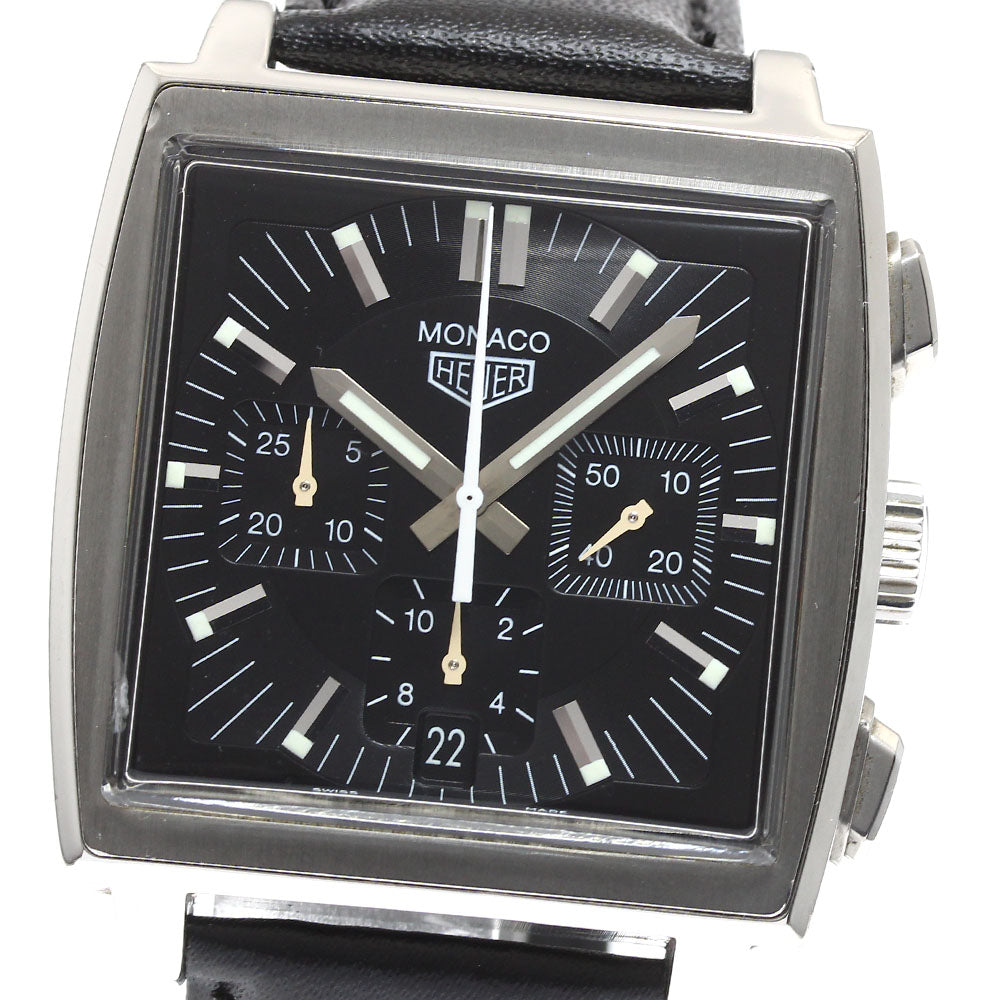 TAG HEUER Monaco CS2111 Chronograph black Dial Automatic Men's Watch_912264