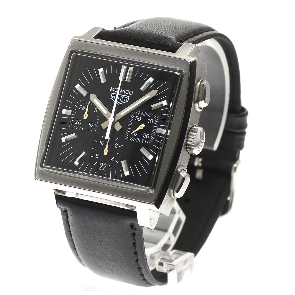 TAG HEUER Monaco CS2111 Chronograph black Dial Automatic Men's Watch_912264