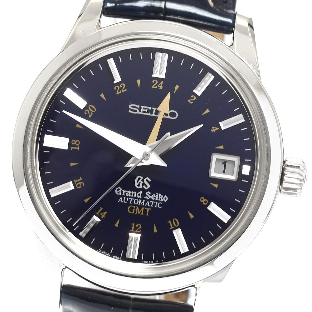 SEIKO Grand Seiko SBGM031/9S66-00D0 Mechanical GMT 10th Anniversary Navy Dial Automatic Men's Watch_912273
