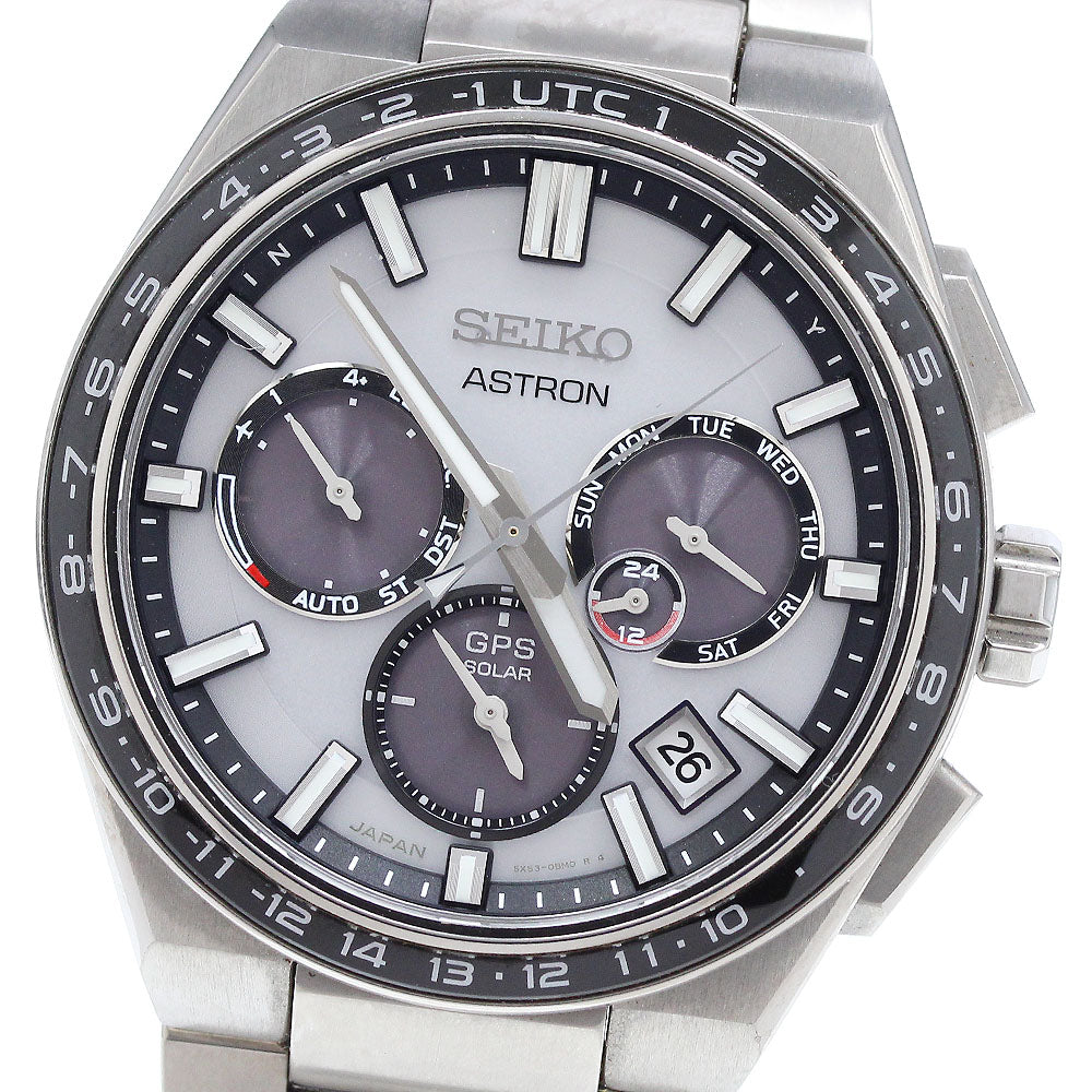 SEIKO Astron SBXC107/5X53-0BR0 GPS Solar Powered Radio Men's Watch_912274