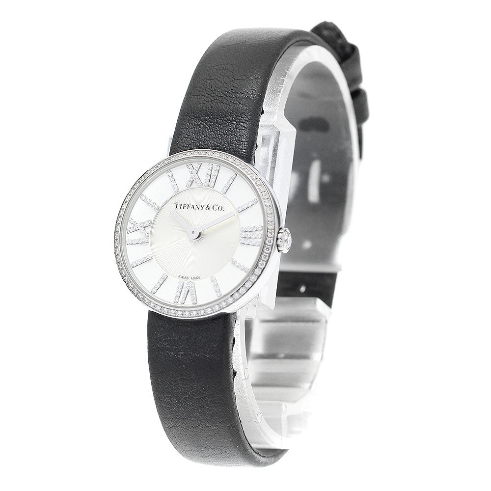 TIFFANY&Co. Atlas 2 hand 62747641 Diamond Bezel Quartz Ladies Watch_912280