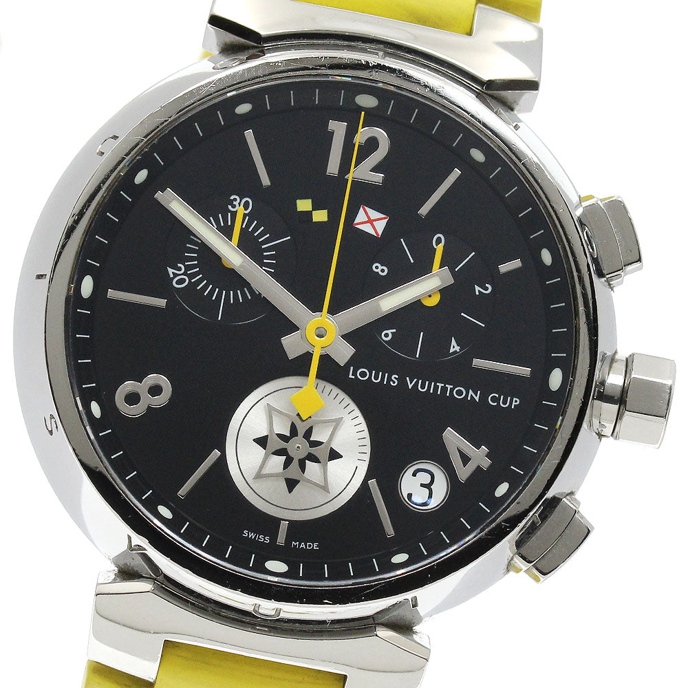 LOUIS VUITTON Tambour Lovely Cup Q11BG Date Chronograph Quartz Men's_912285