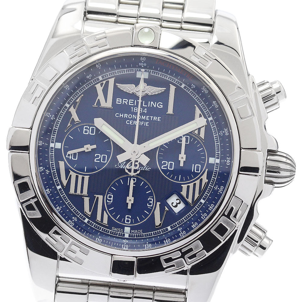 BREITLING Chronomat 44 AB0110 Chronograph Date blue Dial Automatic Men's_912297