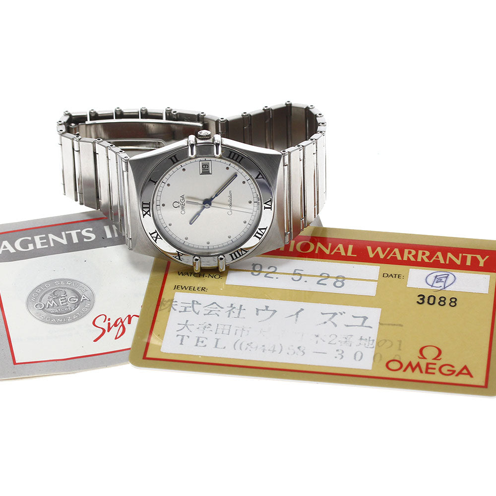 OMEGA Constellation Date Silver Dial Quartz Men's Watch_912309