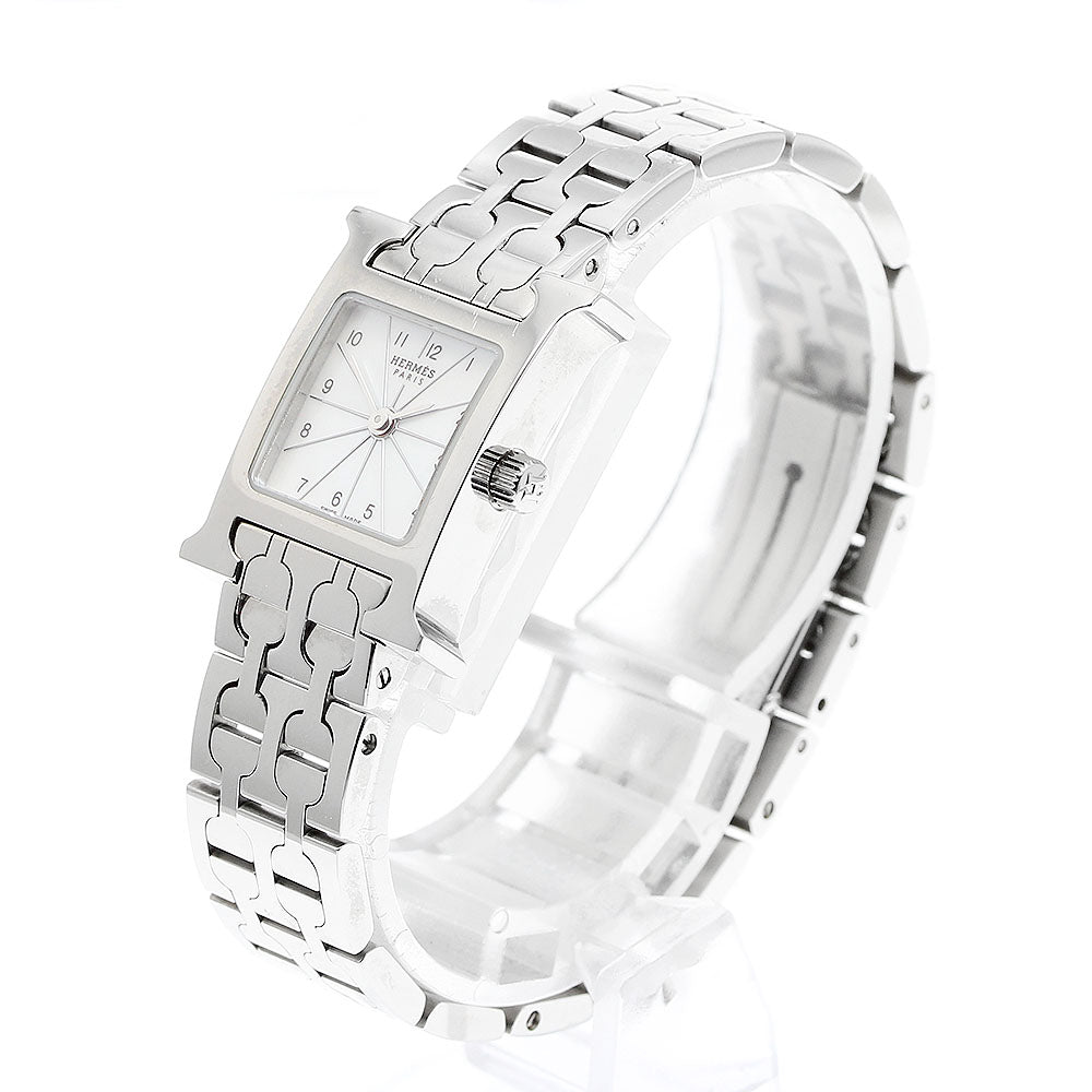 HERMES H watch mini HH1.110 White shell Dial Quartz Ladies Watch_912314