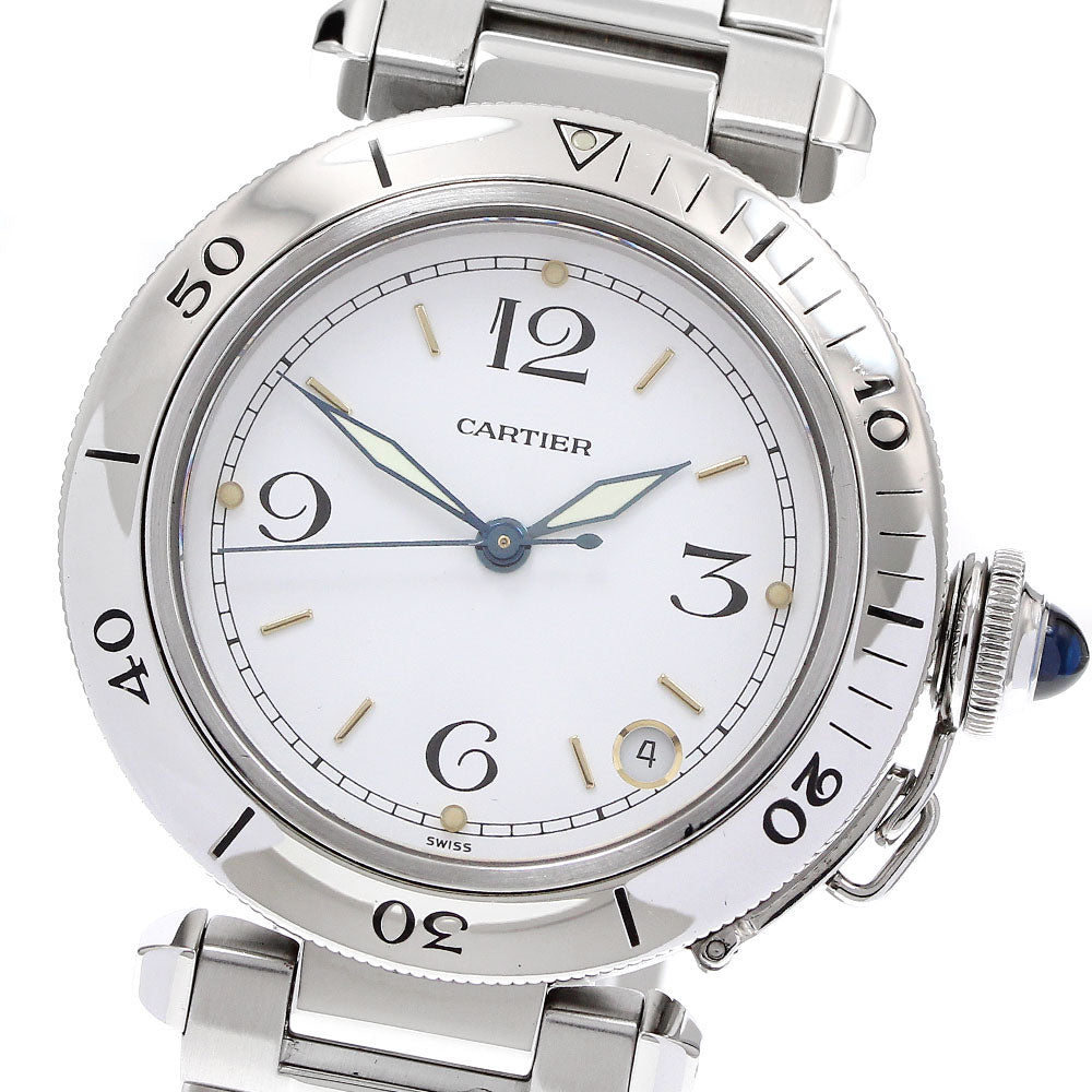 CARTIER Pasha W31007H2 Date white Dial Automatic Men's Watch_912347