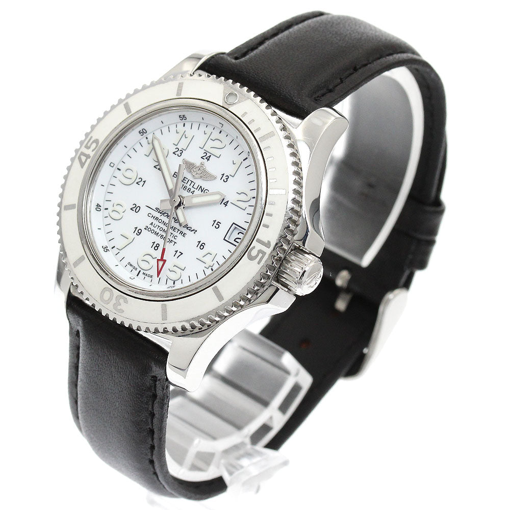 BREITLING Super Ocean II 36 A17312 Date white Dial Automatic Ladies Watch_912348