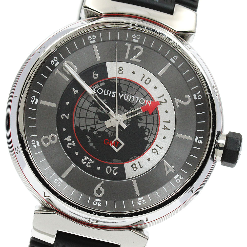 LOUIS VUITTON Tambour graffiti Q1D30 GMT gray Dial Automatic Men's Watch_912352