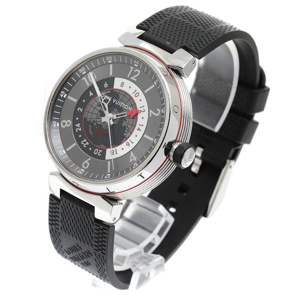LOUIS VUITTON Tambour graffiti Q1D30 GMT gray Dial Automatic Men's Watch_912352