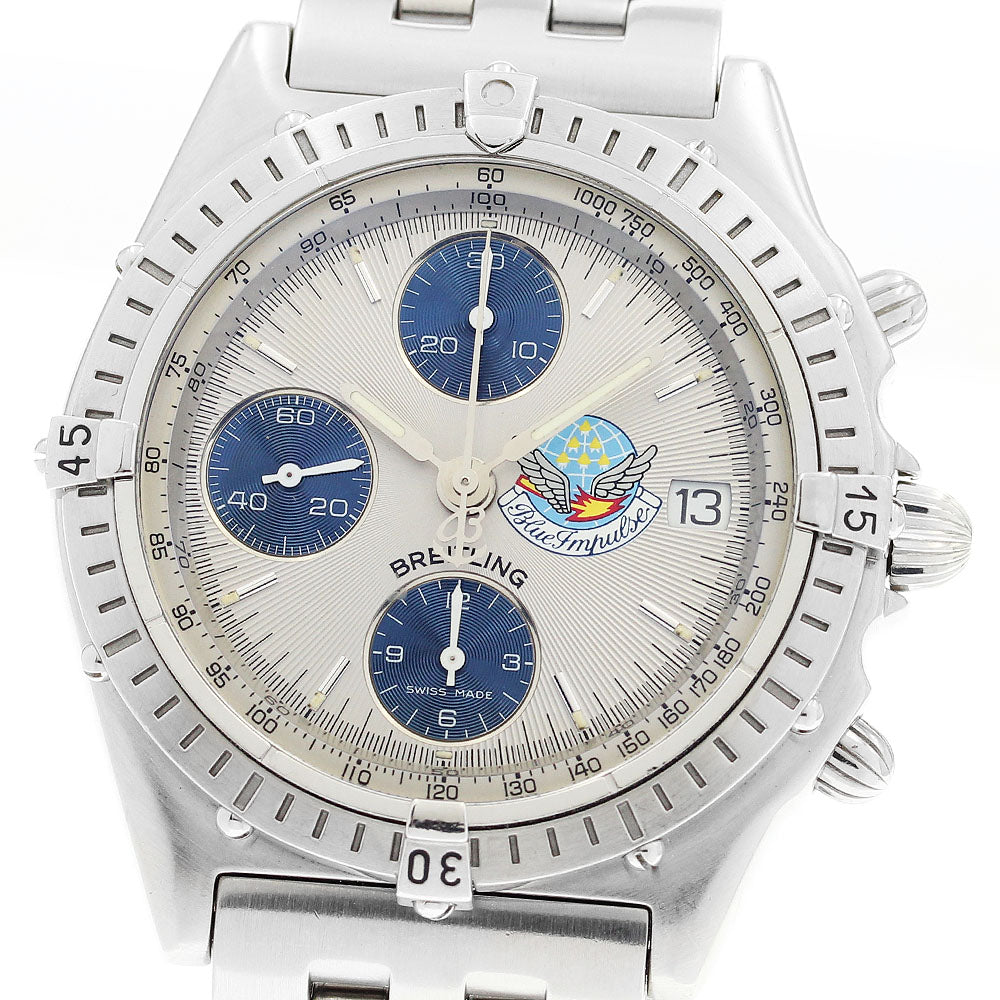 BREITLING Chronomat Blue Impulse A13048 Date Automatic Men's Watch_912356