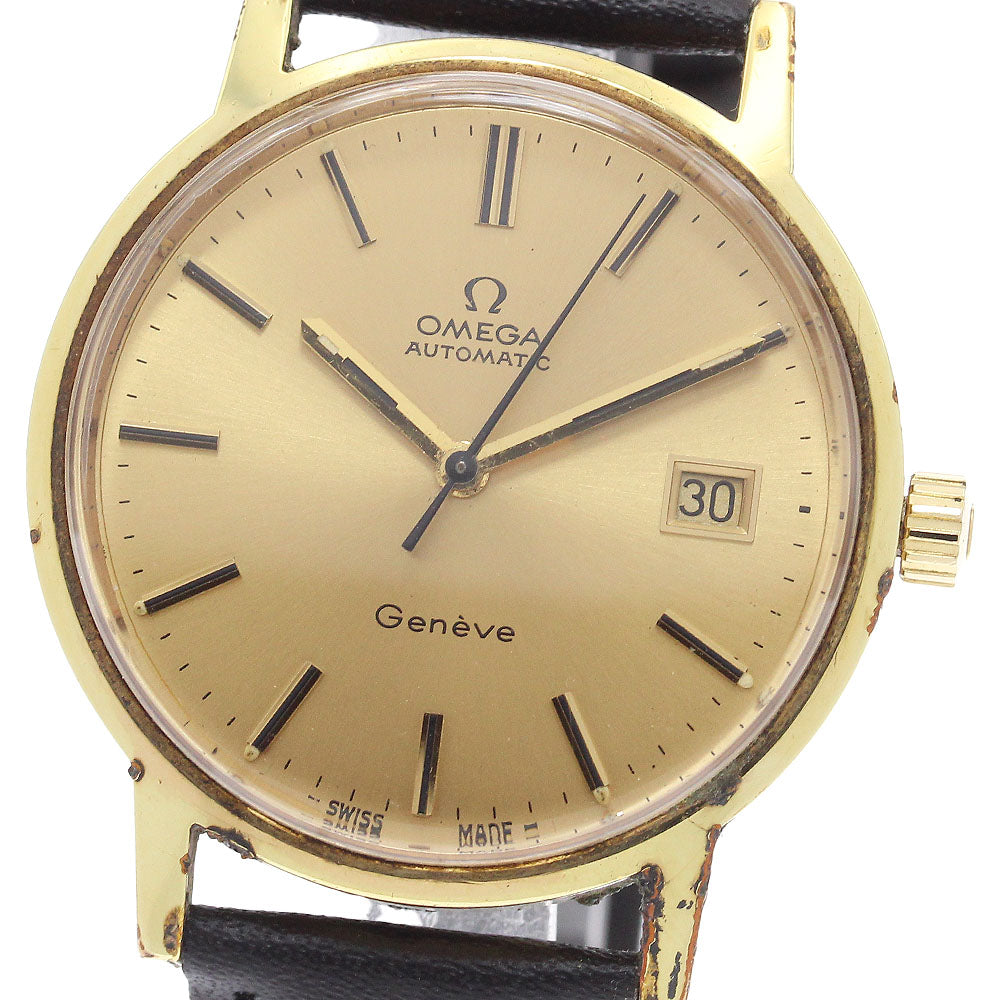 OMEGA Geneve 166.0098 Date Cal.1481 Gold Dial Automatic Men's Watch_912371