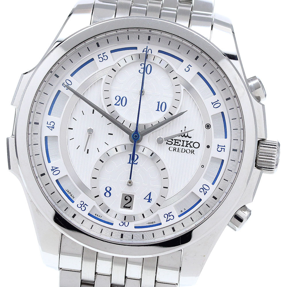 SEIKO CREDOR SIGNO 6S37-00D0/GCBK981 Chronograph Date Automatic Men's_912392