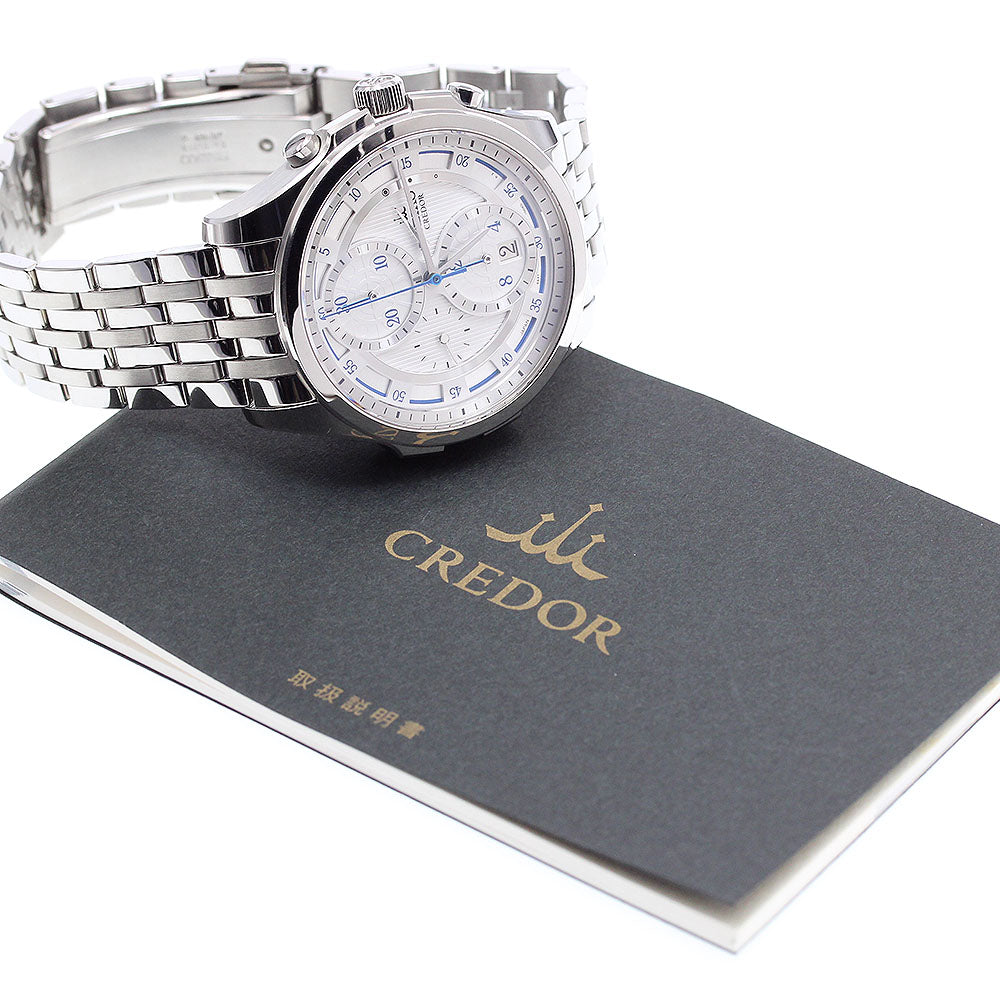 SEIKO CREDOR SIGNO 6S37-00D0/GCBK981 Chronograph Date Automatic Men's_912392