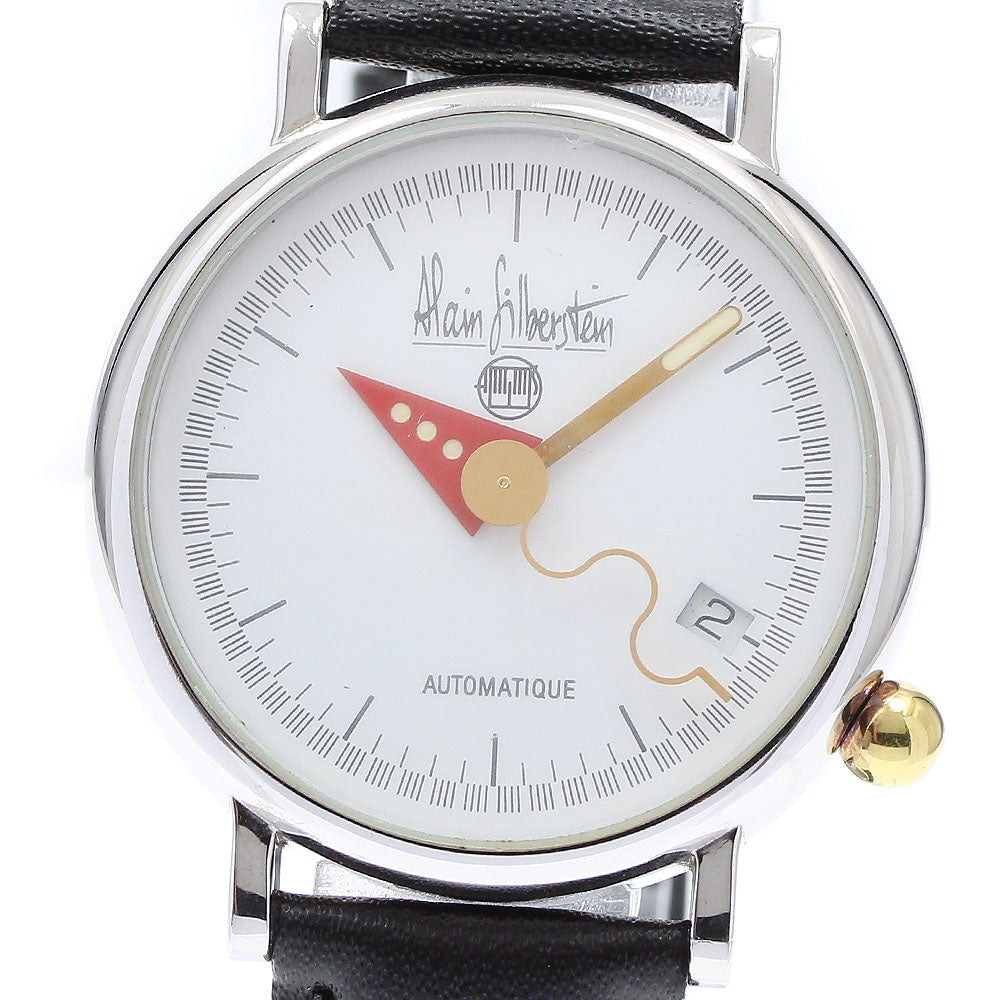 Alain Silberstein Architec 2829/2 Date white Dial Automatic Boy's Watch_912394