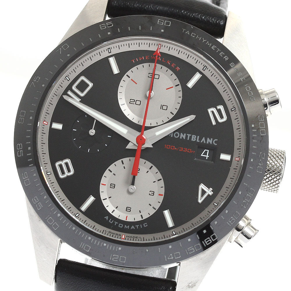 MONTBLANC Time walker 119941 Chronograph Date black Dial Automatic Men's_912412