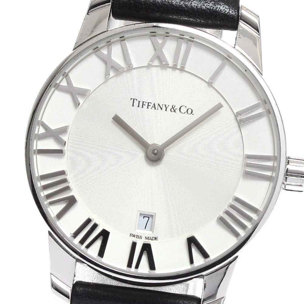 TIFFANY&Co. Atlas Dome Date Silver Dial Quartz Ladies Watch_912414
