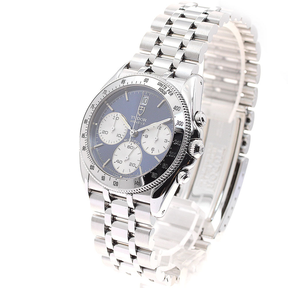 TUDOR Monarch 15900 Date Chronograph blue Dial Quartz Men's Watch_912473
