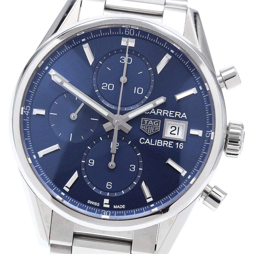 TAG HEUER Carrera Calibre 16 CBK2112.BA0715 Chronograph AT Men's Watch_912488