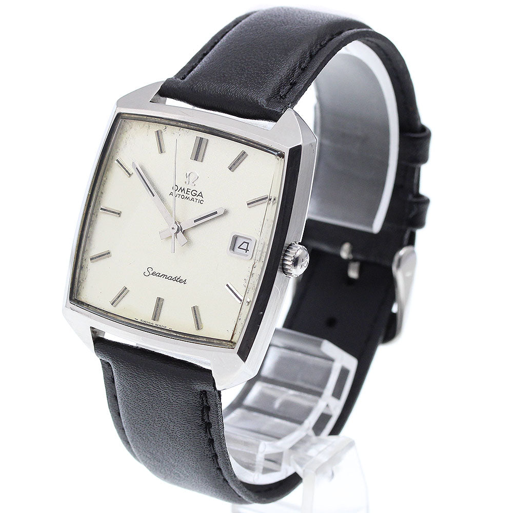 OMEGA Seamaster Date Square Silver Dial Automatic Men's Watch_912492