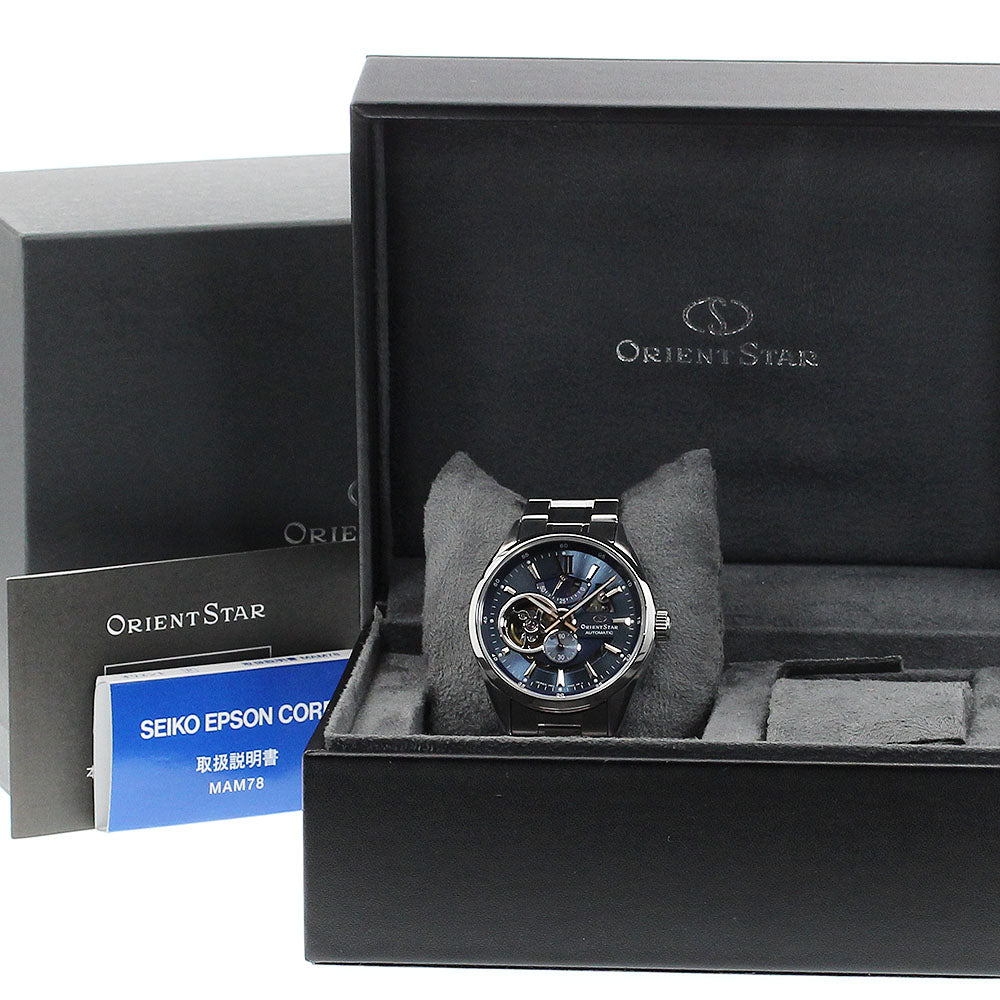 ORIENT Orient star modern skeleton F6F4-UAB0/RK-AV0009L Power reserve Navy Dial Automatic Men's Watch_912534