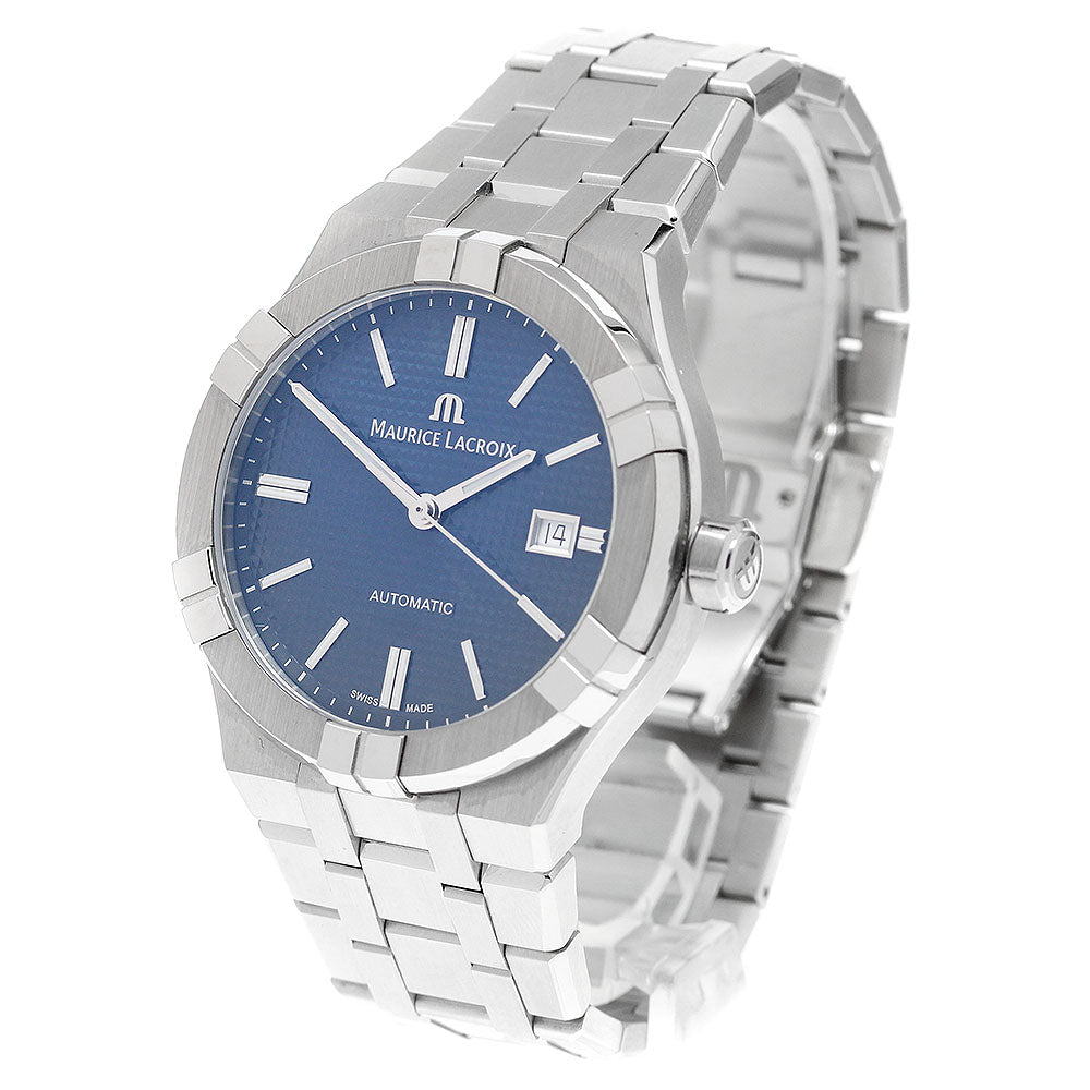 MAURICE LACROIX Icon automatic AI6008 Date Navy Dial Auto Men's Watch_912539