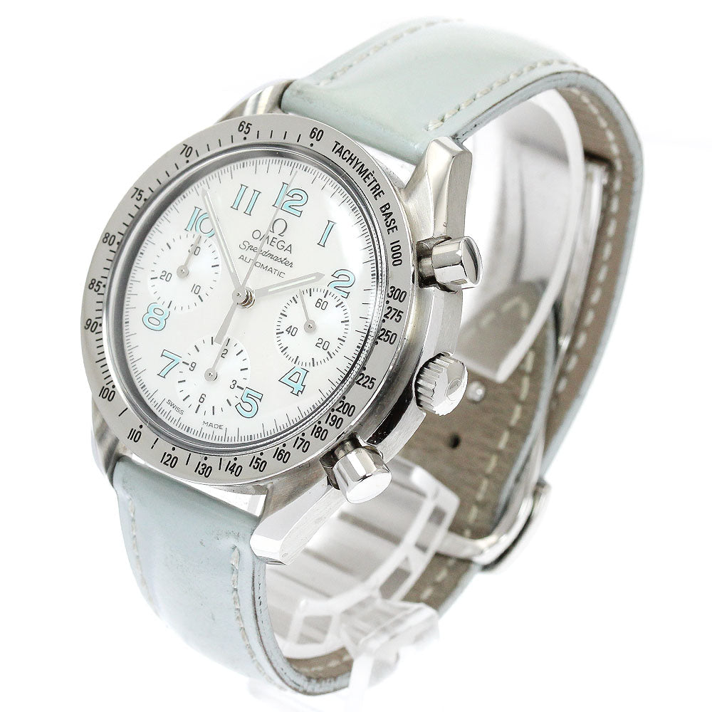 OMEGA Speedmaster 3802.71.53 Chronograph shell dial White shell Dial Automatic Ladies Watch_912545