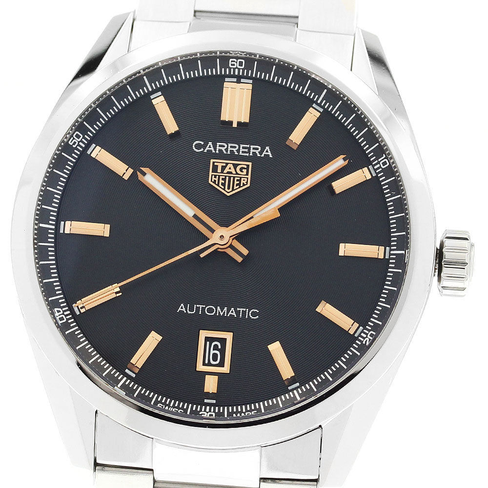 TAG HEUER Carrera Caliber 5 WBN2113 Date black Dial Automatic Men's Watch_912561