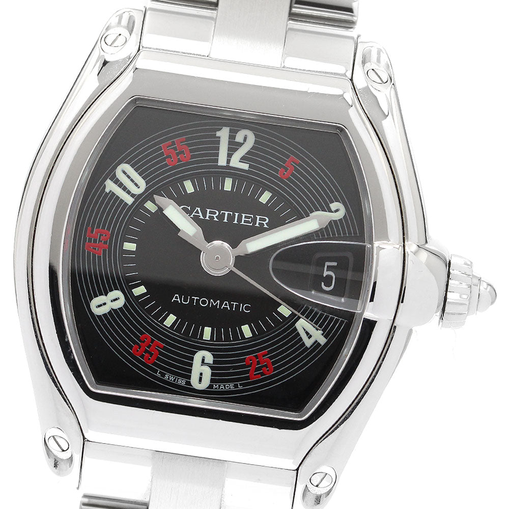 CARTIER Roadster LM W62002V3 Date black Dial Automatic Men's Watch_912571