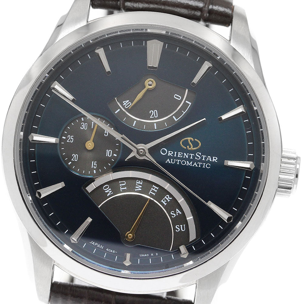 ORIENT Orient star 40A5-UAA0 Power reserve Navy / gray Dial Automatic Men's Watch_912572
