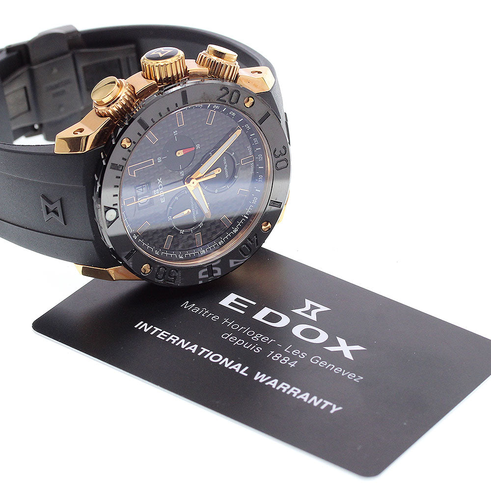 EDOX Chrono Offshore 1 10020 Chronograph Big Date black Dial Quartz Men's_912580