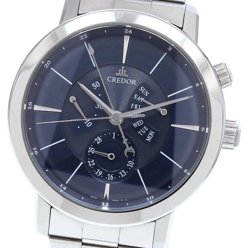 SEIKO CREDOR node GCBT995/4S76-00A0 Day date Navy Dial Automatic Men's Watch_912590