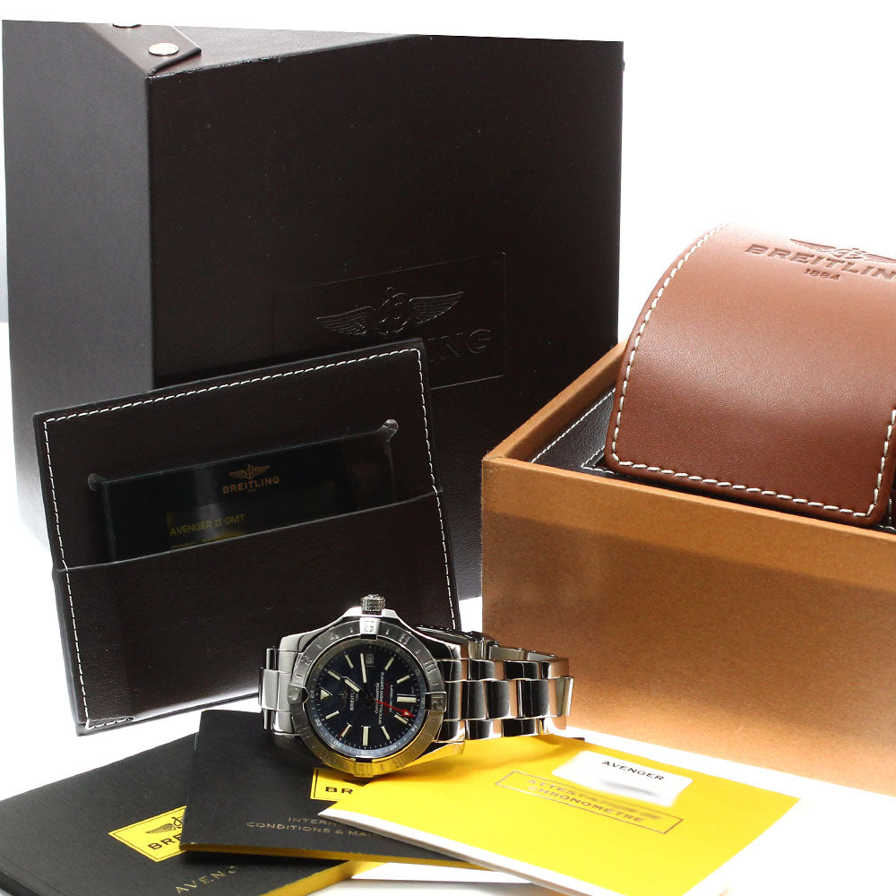 BREITLING Avenger II GMT A32390 Japan limited Blue shell Dial Automatic Men's Watch_912591