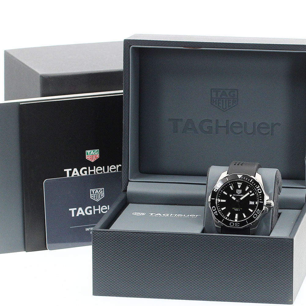 TAG HEUER Aqua racer WAY111A Date Black Dial Quartz Men's Watch_912602